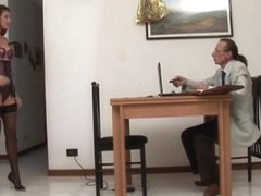 Blonde gets cumshot on big tits after sex