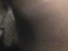 Chocolate loves her anal beads