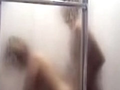 college girl in the shower
