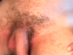 The guy cums in panties of his ex