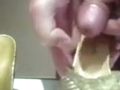 Cummed Shoes Golden Mules