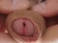 Uncut Foreskin Closeup Cumshot