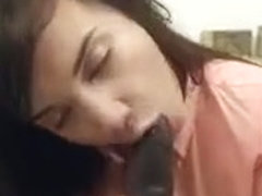 Stepdaughter Sucks Big Black Cock While Jazmyn Watches