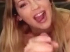 Tugging teen amateur jerks cock pov