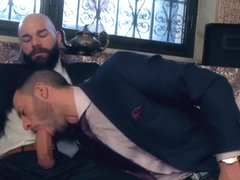 Muscle gay anal sex and cumshot