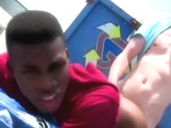 Horny homeboy gets facial after being fucked