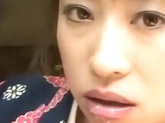 Lustful Japanese wife Mirai Hirooka puts her oral skills into action