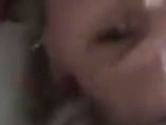 Dirty wife loves her face splattered with thick