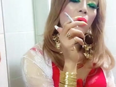 sissy niclo sexy makeup after smoking3