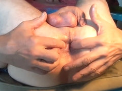 Fucking my juicy ass with zucchini at home #2