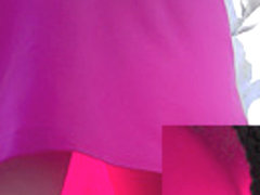 Classic panties look great in this upskirt free video