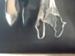 Mother in laws vibrator thongs high heels cumming