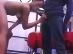 Ebony Slut Wraps Her Lips Around A Massive Black Dick