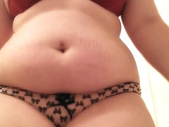 Chunky stomach obese a-hole - Barriguita gordita culito