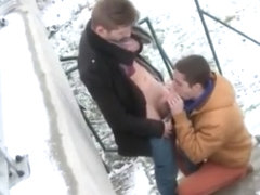 Outdoor nude teen boy video gay Two Sexy Hunks Fuck Outdoors For Money!