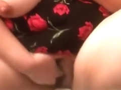 Sucking my own nipples as I masterbate before party