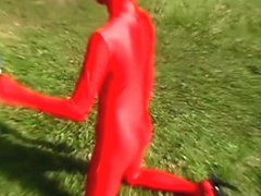 red zentai