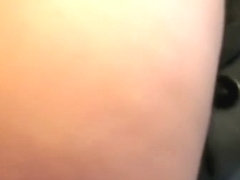 Hot brunette MILF with great tits outdoors sex