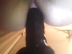 Bbw - anal fucked by dildo - creamy pussy