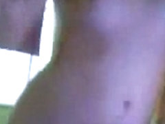 Brunette Teen Strips On Webcam