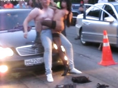 Crazy Amateur record with Brunette, Russian scenes