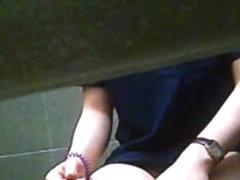 Toilet Spying. Short clip.