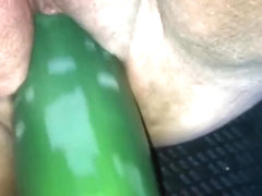 Fucked My Pussy in Parking Lot w/ Cucumber —Creampie