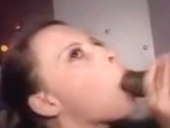 Big Tit Slut Works A Dirty Gloryhole To Swallow Random Mens