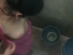 basanti bhabi bathing 6 wearing blowge