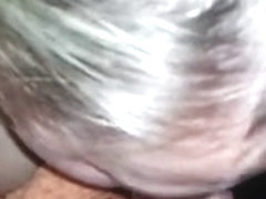 Sucking on a stiff boner at home