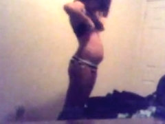 Spying hot friend changing clothes