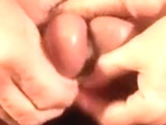 Balls split with Cum