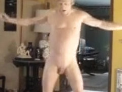 Stripping naked and dancing