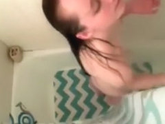 Long Haired Shower, Masturbating, Tits, Long Hair, Hair