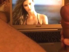 Jerking off and cumming to Nina Agdal 2