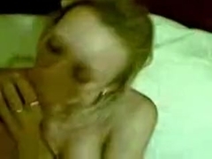 Blonde beauty makes love to my dick