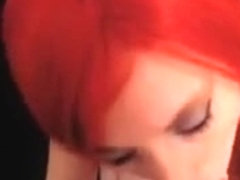 Redhead amateur gets a facial