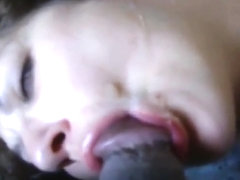 She is enjoying this black guy's dick