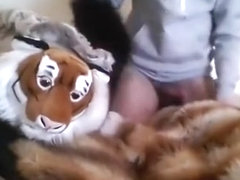 Fur, plushie and hoodie play