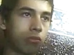 Cute guy in a restaurant