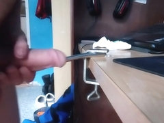 fucking my rod with a metal rod