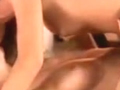 Two lesbians have fun at the fire