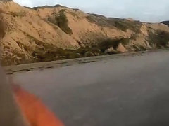 Walking in the Sunset on Blacks beach