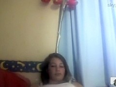 Hot german girl has cybersex with her bf on skype