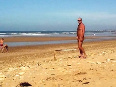 Beach exhib near surfers