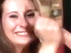 Cute Chick Enjoys Playing With A Cock