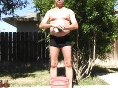 A daddy doing a sexy workout.