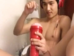 China Boy Webcam Sex With A Fleshlight