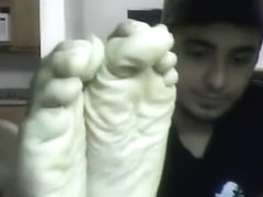 Straight teen boys feet